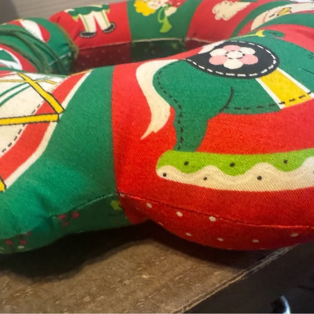 Festive Santa and Wreath Home Accent Set